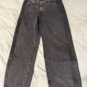 Levi’s Premium Baggy Dad Jeans Grey Tuxedo Stripe W28 L32